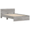 vidaXL Bed Frame without Mattress Grey Sonoma 120x190 cm Small Double