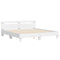 vidaXL Bed Frame with LED without Mattress White 200x200 cm
