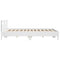 vidaXL Bed Frame with LED without Mattress White 200x200 cm