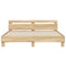 vidaXL Bed Frame with LED without Mattress Sonoma Oak 200x200 cm