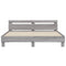 vidaXL Bed Frame with LED without Mattress Grey Sonoma 180x200 cm Super King