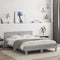 vidaXL Bed Frame with LED without Mattress Grey Sonoma 150x200 cm King Size