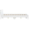 vidaXL Bed Frame with LED without Mattress White 140x200 cm