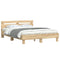 vidaXL Bed Frame with LED without Mattress Sonoma Oak 140x200 cm
