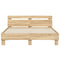 vidaXL Bed Frame with LED without Mattress Sonoma Oak 140x200 cm