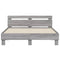 vidaXL Bed Frame with LED without Mattress Grey Sonoma 140x200 cm