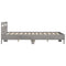 vidaXL Bed Frame with LED without Mattress Grey Sonoma 140x200 cm