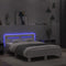vidaXL Bed Frame with LED without Mattress White 120x200 cm