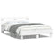 vidaXL Bed Frame with LED without Mattress White 120x200 cm