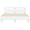 vidaXL Bed Frame with LED without Mattress White 120x200 cm