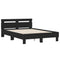 vidaXL Bed Frame with LED without Mattress Black 120x200 cm