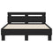 vidaXL Bed Frame with LED without Mattress Black 120x200 cm