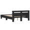 vidaXL Bed Frame with LED without Mattress Black 120x200 cm