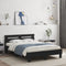 vidaXL Bed Frame with LED without Mattress Black 120x200 cm