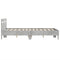 vidaXL Bed Frame with LED without Mattress Concrete Grey 120x200 cm