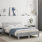vidaXL Bed Frame with LED without Mattress Concrete Grey 120x200 cm