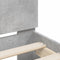 vidaXL Bed Frame with LED without Mattress Concrete Grey 135x190 cm Double
