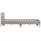 vidaXL Bed Frame with LED without Mattress Grey Sonoma 135x190 cm Double