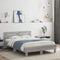 vidaXL Bed Frame with LED without Mattress Grey Sonoma 135x190 cm Double