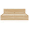 vidaXL Bed Frame with LED without Mattress Sonoma Oak 200x200 cm