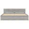vidaXL Bed Frame with LED without Mattress Grey Sonoma 180x200 cm Super King