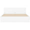 vidaXL Bed Frame with LED without Mattress White 160x200 cm