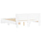 vidaXL Bed Frame with LED without Mattress White 160x200 cm