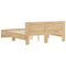 vidaXL Bed Frame with LED without Mattress Sonoma Oak 150x200 cm King Size