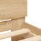 vidaXL Bed Frame with LED without Mattress Sonoma Oak 150x200 cm King Size