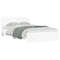 vidaXL Bed Frame with Headboard and LED White 140x200 cm