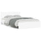 vidaXL Bed Frame with LED without Mattress White 135x190 cm Double