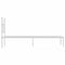vidaXL Metal Bed Frame without Mattress with Headboard White 80x200cm
