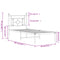 vidaXL Metal Bed Frame without Mattress with Headboard White 80x200cm