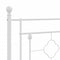 vidaXL Metal Bed Frame without Mattress with Headboard White 90x190cm