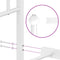 vidaXL Metal Bed Frame without Mattress with Footboard White 200x200cm