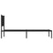 vidaXL Metal Bed Frame without Mattress with Headboard Black 100x190cm