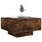 vidaXL Coffee Table Smoked Oak 55x55x31 cm Engineered Wood