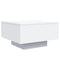 vidaXL Coffee Table with LED Lights White 55x55x31 cm