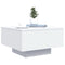 vidaXL Coffee Table with LED Lights White 55x55x31 cm