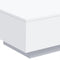vidaXL Coffee Table with LED Lights White 55x55x31 cm