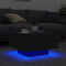 vidaXL Coffee Table with LED Lights Black 55x55x31 cm