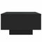 vidaXL Coffee Table with LED Lights Black 55x55x31 cm