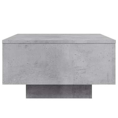 vidaXL Coffee Table with LED Lights Concrete Grey 55x55x31 cm