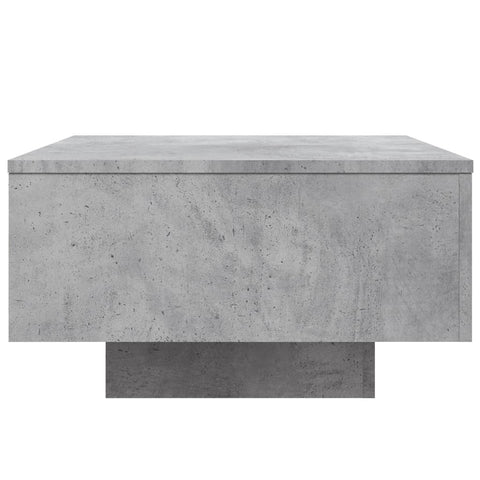 vidaXL Coffee Table with LED Lights Concrete Grey 55x55x31 cm