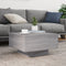 vidaXL Coffee Table with LED Lights Grey Sonoma 55x55x31 cm