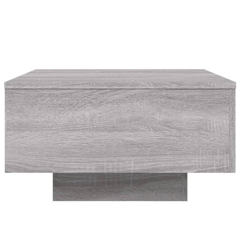 vidaXL Coffee Table with LED Lights Grey Sonoma 55x55x31 cm