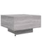vidaXL Coffee Table with LED Lights Grey Sonoma 55x55x31 cm