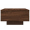 vidaXL Coffee Table with LED Lights Brown Oak 55x55x31 cm