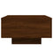 vidaXL Coffee Table with LED Lights Brown Oak 55x55x31 cm