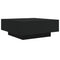 vidaXL Coffee Table Black 80x80x31 cm Engineered Wood